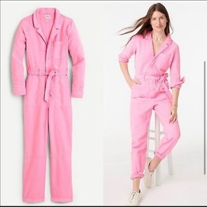 J. Crew pink coverall jumpsuit